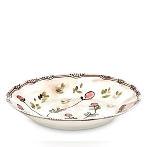 SERAX Marni Handcrafted Mirtillo nude Midnight Flower Fine Bone China Deep Plate